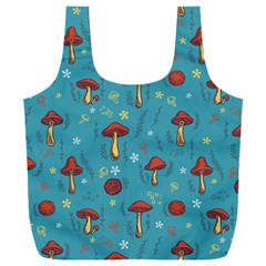 Whimsical Mushroom Pattern Full Print Recycle Bag (xxxl) by Drawde