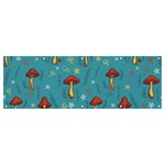 Whimsical Mushroom pattern Banner and Sign 12  x 4  Front