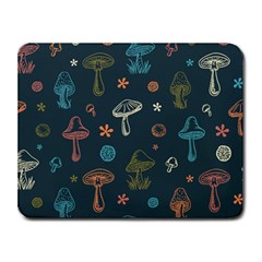 Whimsical Mushrooms Pattern Small Mousepad by Drawde