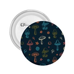 Whimsical Mushrooms pattern 2.25  Buttons