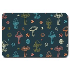 Whimsical Mushrooms pattern Large Doormat