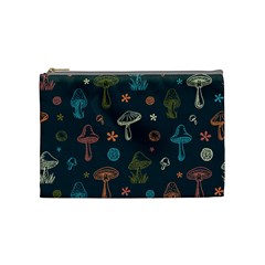 Whimsical Mushrooms pattern Cosmetic Bag (Medium)