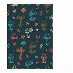 Whimsical Mushrooms Pattern Small Garden Flag (two Sides) by Drawde