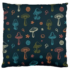 Whimsical Mushrooms Pattern Standard Premium Plush Fleece Cushion Case (one Side) by Drawde