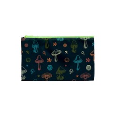 Whimsical Mushrooms pattern Cosmetic Bag (XS)