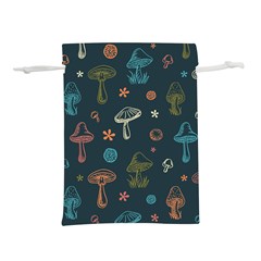 Whimsical Mushrooms Pattern Lightweight Drawstring Pouch (s) by Drawde