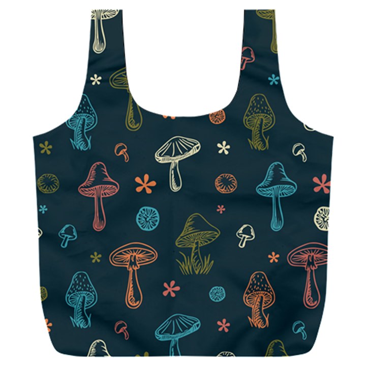 Whimsical Mushrooms pattern Full Print Recycle Bag (XXL)