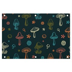 Whimsical Mushrooms pattern Banner and Sign 6  x 4 