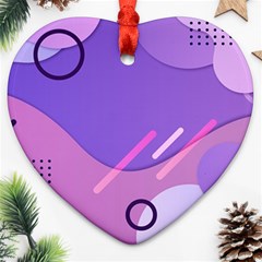 Colorful Labstract Wallpaper Theme Ornament (heart)