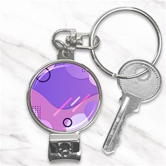 Colorful Labstract Wallpaper Theme Nail Clippers Key Chain by Apen