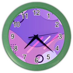 Colorful Labstract Wallpaper Theme Color Wall Clock by Apen