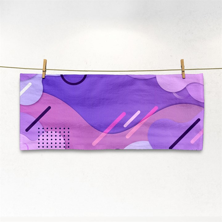 Colorful Labstract Wallpaper Theme Hand Towel