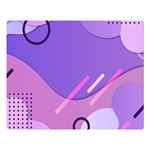 Colorful Labstract Wallpaper Theme Two Sides Premium Plush Fleece Blanket (Large) 80 x60  Blanket Back