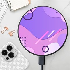 Colorful Labstract Wallpaper Theme Wireless Fast Charger(black) by Apen