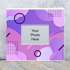 Colorful Labstract Wallpaper Theme White Wall Photo Frame 5  X 7  by Apen