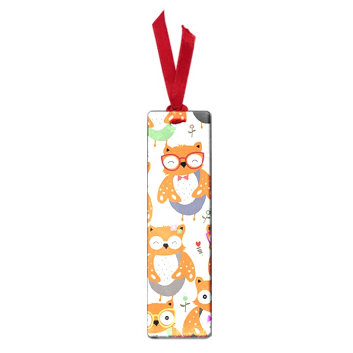 Cute Colorful Owl Cartoon Seamless Pattern Small Book Marks