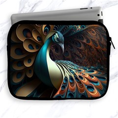 Colorful Peacock Bird Feathers Apple Ipad 2/3/4 Zipper Cases by Apen