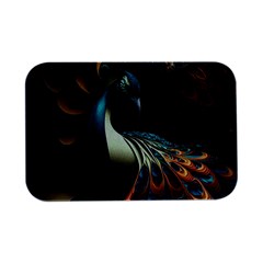 Colorful Peacock Bird Feathers Open Lid Metal Box (silver)   by Apen