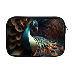 Colorful Peacock Bird Feathers Apple Macbook Pro 17  Zipper Case by Apen