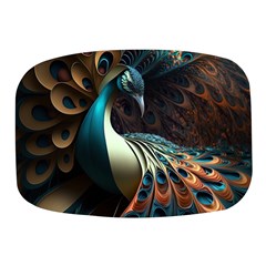 Colorful Peacock Bird Feathers Mini Square Pill Box by Apen