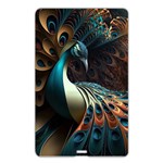 Colorful Peacock Bird Feathers Name Card Style USB Flash Drive Back