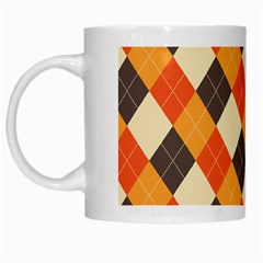 Halloween Argyle Pattern  White Mug by Safari