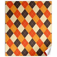 Halloween Argyle Pattern  Canvas 20  X 24  by Safari