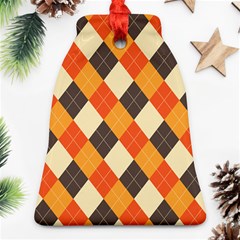 Halloween Argyle Pattern  Ornament (bell)