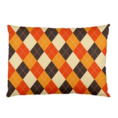 Halloween Argyle Pattern  Pillow Case (two Sides) by Safari