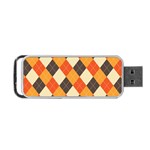 Halloween Argyle Pattern  Portable USB Flash (One Side) Front