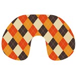 Halloween Argyle Pattern  Travel Neck Pillow Front