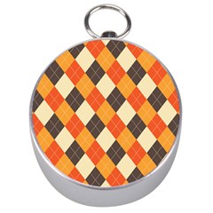 Halloween Argyle Pattern  Silver Compasses by Safari