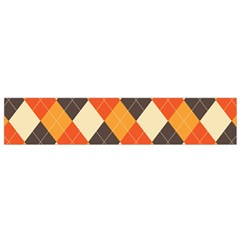 Halloween Argyle Pattern  Small Premium Plush Fleece Scarf