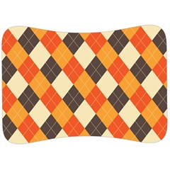 Halloween Argyle Pattern  Velour Seat Head Rest Cushion by Safari