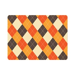 Halloween Argyle Pattern  Premium Plush Fleece Blanket (mini) by Safari