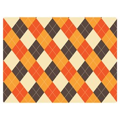 Halloween Argyle Pattern  Premium Plush Fleece Blanket (extra Small) by Safari