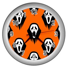 Halloween Party  Wall Clock (silver) by Safari