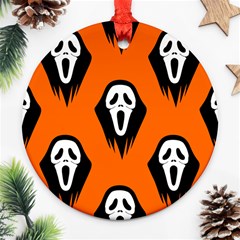 Halloween Party  Round Ornament (two Sides)