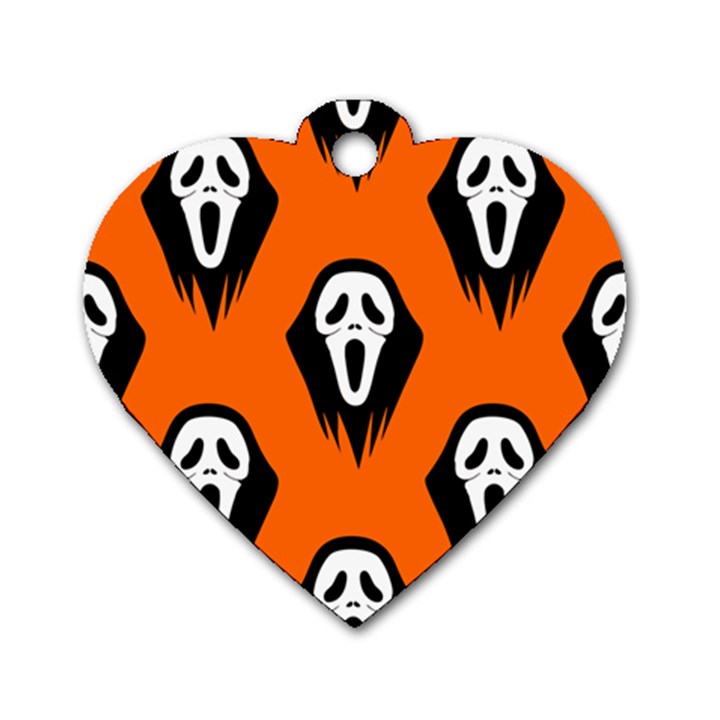 Halloween party  Dog Tag Heart (One Side)