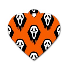 Halloween Party  Dog Tag Heart (two Sides) by Safari