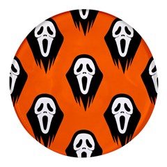 Halloween Party  Round Glass Fridge Magnet (4 Pack) by Safari