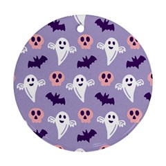 Boo Crew Halloween Season Round Ornament (two Sides) by Safari