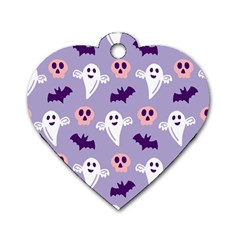 Boo Crew Halloween Season Dog Tag Heart (two Sides) by Safari