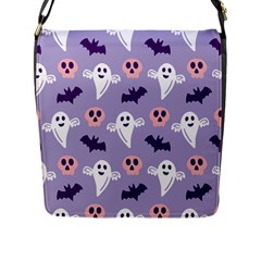 Boo Crew Halloween Season Flap Closure Messenger Bag (l) by Safari