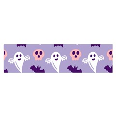 Boo Crew Halloween Season Oblong Satin Scarf (16  X 60 ) by Safari