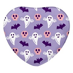 Boo Crew Halloween Season Heart Glass Fridge Magnet (4 Pack) by Safari