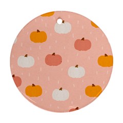 Pumpkin Pattern Halloween 20240926 160345 0000 Ornament (round) by Safari