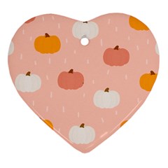 Pumpkin Pattern Halloween 20240926 160345 0000 Ornament (heart) by Safari