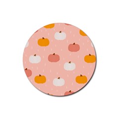 Pumpkin Pattern Halloween 20240926 160345 0000 Rubber Coaster (round) by Safari