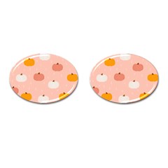 Pumpkin Pattern Halloween 20240926 160345 0000 Cufflinks (oval) by Safari